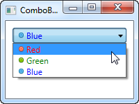 自定义内容的ComboBox控件