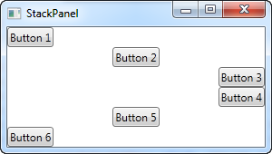水平模式的StackPanel，具有不同对齐的子控件