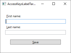 标签使用访问键与TextBox控件绑定在一起