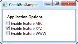 一个简单的 CheckBox 控件