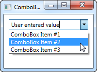 可编辑的ComboBox控件