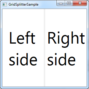 具有GridSplitter控件的Grid面板